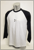T-shirt bicolore girocollo manica lunga