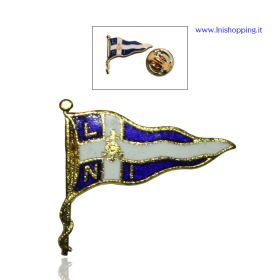Distintivo Guidoncino a spilla con morsetto Lega Navale Italiana