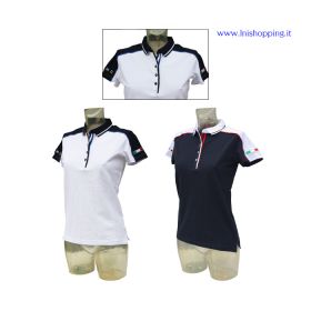 Polo piquet donna multicolore