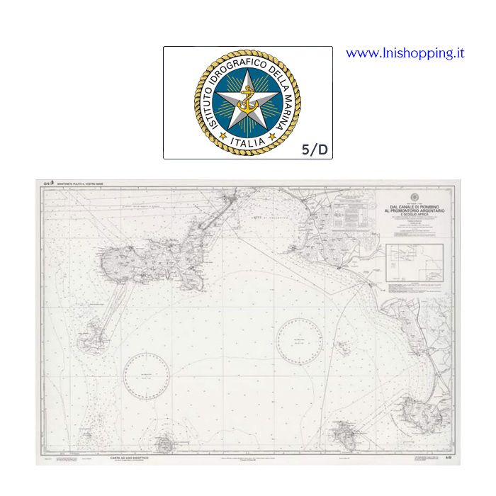 Carta nautica didattica IIM Foglio 5/D