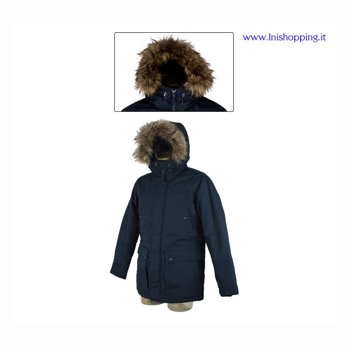 Parka Con Cappuccio E Fodera In Pelliccia